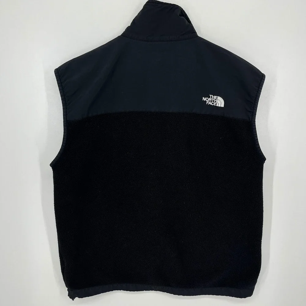 The North Face Mens Denali Polartec Fleece Vest Black Size Medium Full Zip